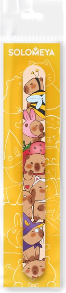 Пилка для ногтей Solomeya Capybaras Nail File 180/220 / 06-808