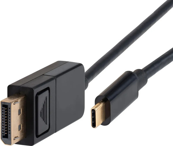 Изображение товара Кабель Buro USB Type-C (m) DisplayPort (m) ver1.4 / BU-TYPEC-DP-1.5M (1.5м, черный)