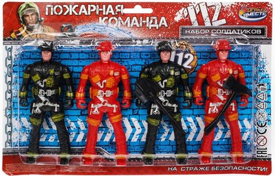 

Набор фигурок игровых, Набор солдатиков Пожарные / I511-H42007-R