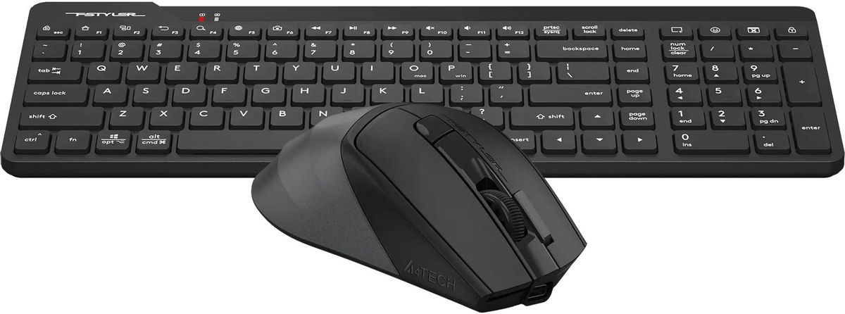 Комплект клавиатура и мышь A4Tech Fstyler FG2400 Air2 (черный) — фото 3