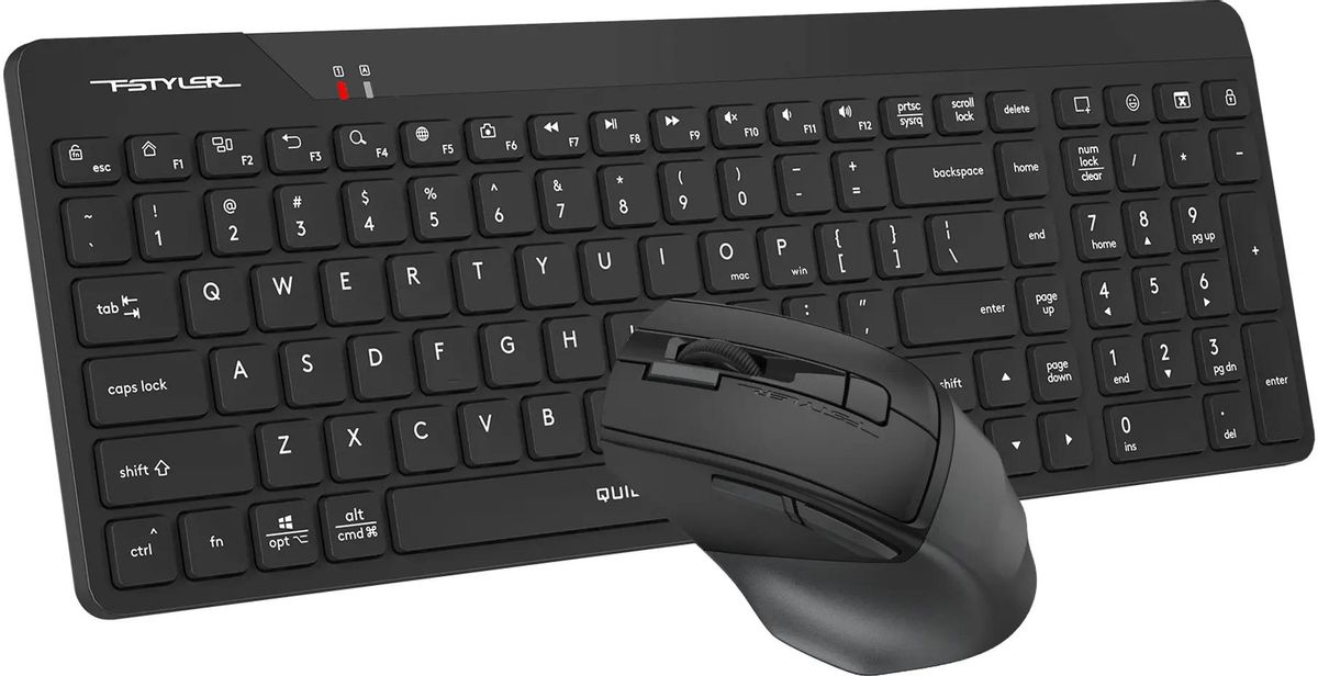 Комплект клавиатура и мышь A4Tech Fstyler FG2400 Air2 (черный) — фото 5