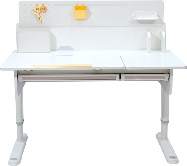 Парта Ergosmart Caravel с книжной полкой Wooden space