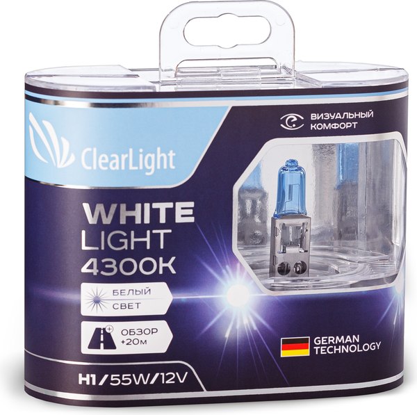 Комплект автомобильных ламп ClearLight MLH1WL (2шт)