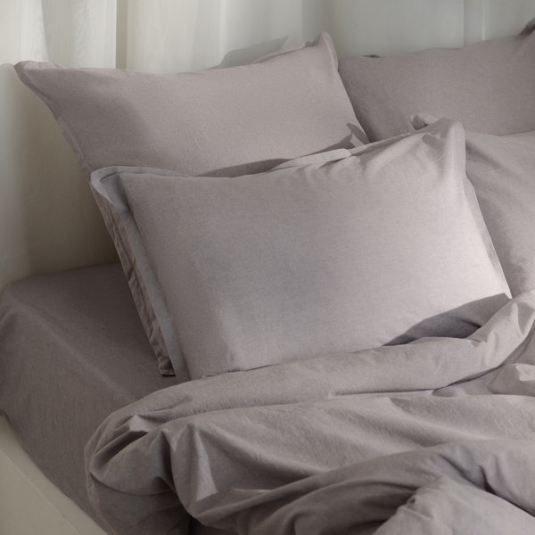 Простыня Sima-Land Home Деним на резинке 160x200 / 10245465 (серый)