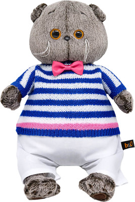 Мягкая игрушка Budi Basa Басик в полосатом свитере и брюках / Ks22-264