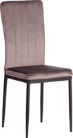 Стул Tetchair Verter металл/флок 47.8x41.5x97 (темно-серый HLR24/черный) - 