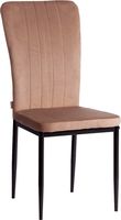 Стул Tetchair Verter 41x52x95 металл/флок (бежевый HLR8/черный) - 