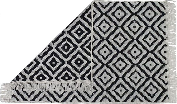 Коврик ТерраТекстиль Kilim Gold 60x120 / U57631 (серый/черный)