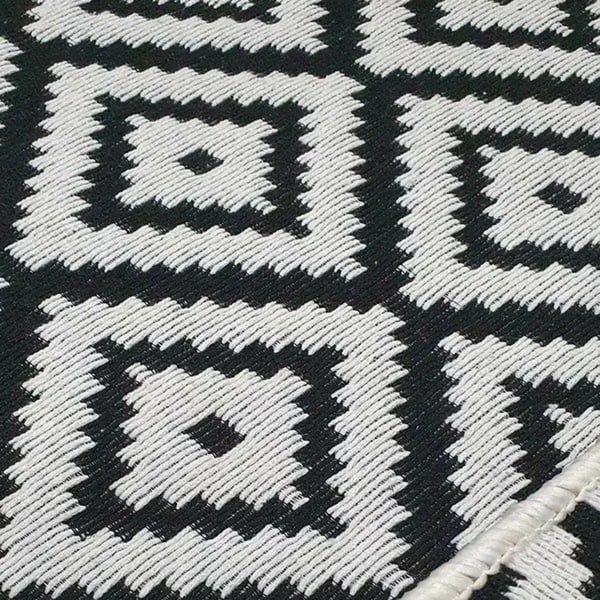 Коврик ТерраТекстиль Kilim Gold 60x120 / U57631 (серый/черный)