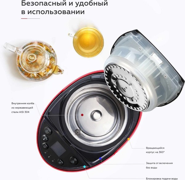 Термопот BQ TP502 (красный/черный)
