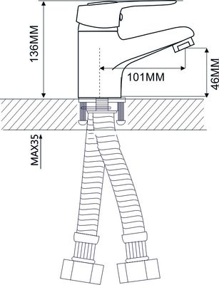 Смеситель No Brand NNF-0002