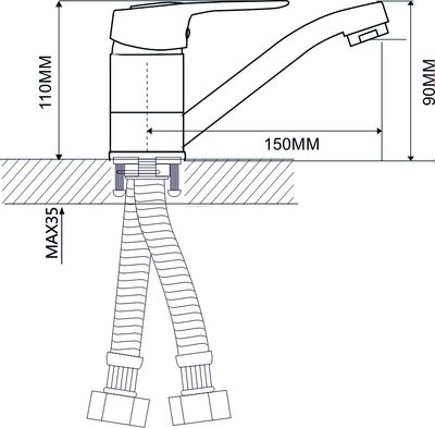 Смеситель No Brand NNF-0046