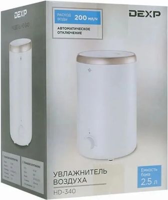 Ультразвуковой увлажнитель воздуха DEXP HD-340