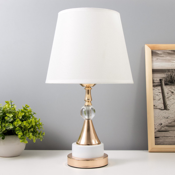 Изображение товара Прикроватная лампа Risalux Марфа 9613779 (белый/золото)