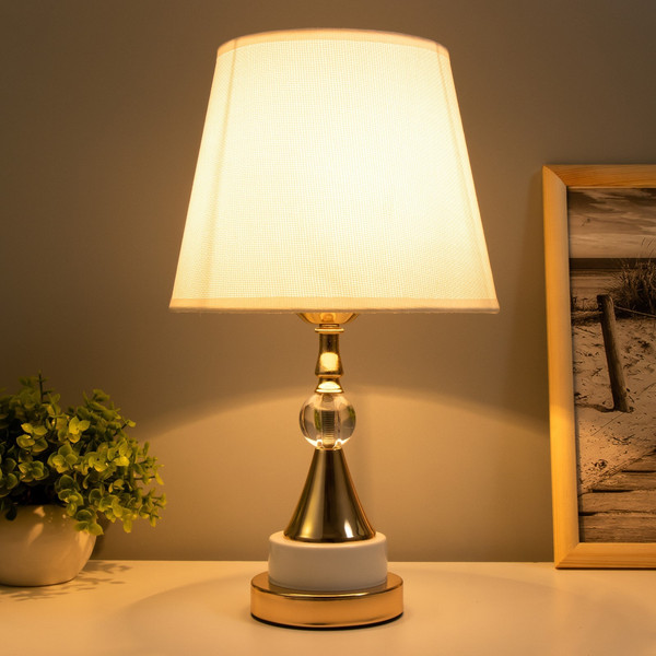 Изображение товара Прикроватная лампа Risalux Марфа 9613779 (белый/золото)