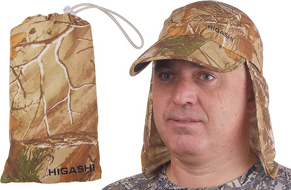 Бейсболка для охоты и рыбалки Higashi Trail Cap / 05937 (Camo Forest)