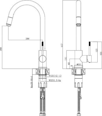 Смеситель Voda Vessel VSL519