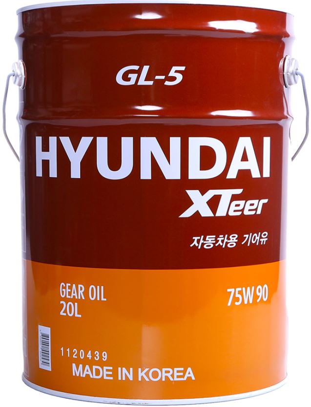 Трансмиссионное масло Hyundai XTeer Gear Oil-5 75W90 GL-5 / 1120439 (20л)