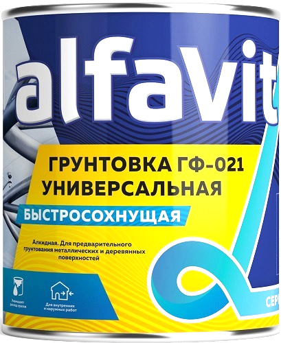 Грунтовка Alfavit ГФ-021 (20кг, серый)