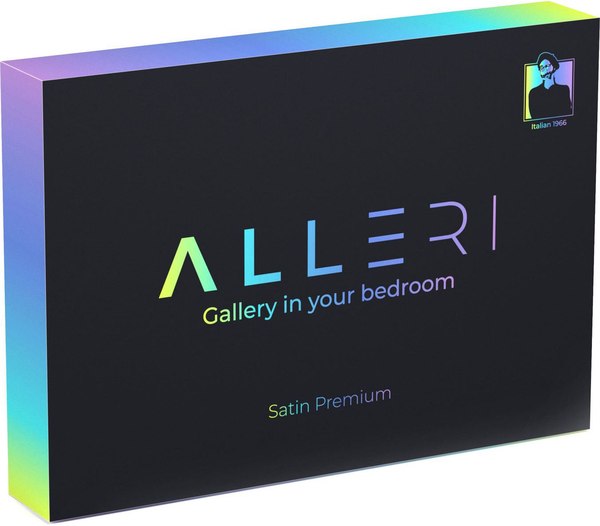 Комплект постельного белья Alleri Сатин Premium 2сп с евро Max простыней / СП-292