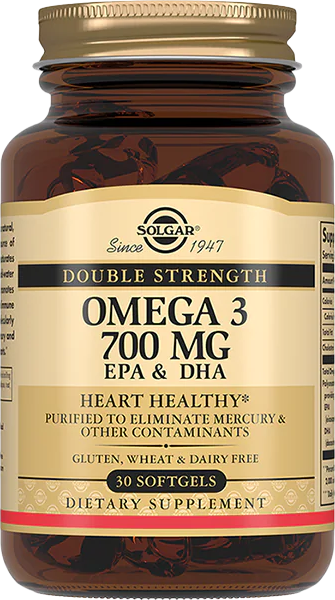 Жирные кислоты Solgar Двойная Омега-3 (30 капсул)