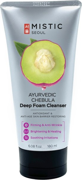 Пенка для умывания Mistic Ayurvedic Chebula Deep Foam Глубокоочищающая (180мл)