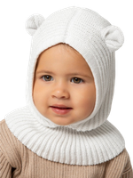 Шапочка для малышей Amarobaby Pure Love Snug / AB-OD24-PLS16/33-44 (молочный, р.44-46) - 