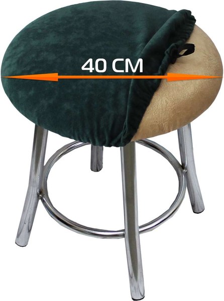 Чехол на табурет MATEX Velours / 64-893 (темно-зеленый)