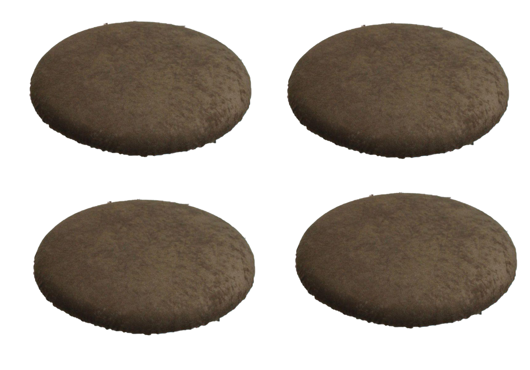 Комплект подушек на стул MATEX Velours / 46-356 (коричневый)