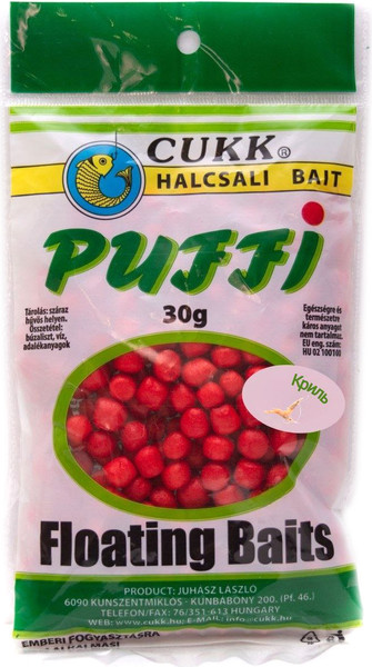 Изображение товара Насадка рыболовная CUKK Puffi Mini 4-6мм Криль (30г, красный)