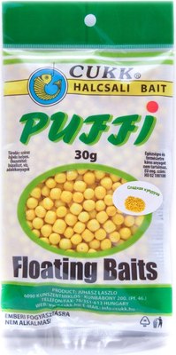 Насадка рыболовная CUKK Puffi Mini 4-6мм Сладкая кукуруза (30г, желтый) - 