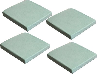 Комплект подушек на стул MATEX Velours Cuadro / 46-745 (мятный) - 