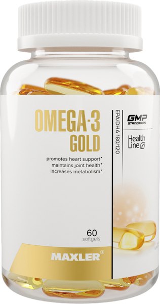 Жирные кислоты Maxler Омега-3 голд (60 капсул)