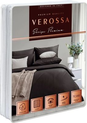 Комплект постельного белья Нордтекс Verossa Stripe Black VRT 1565 70005 ST13 23 / 738143