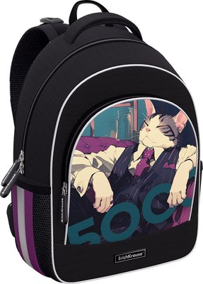 

Школьный рюкзак, ErgoLine 15L Cat Boss / 62803
