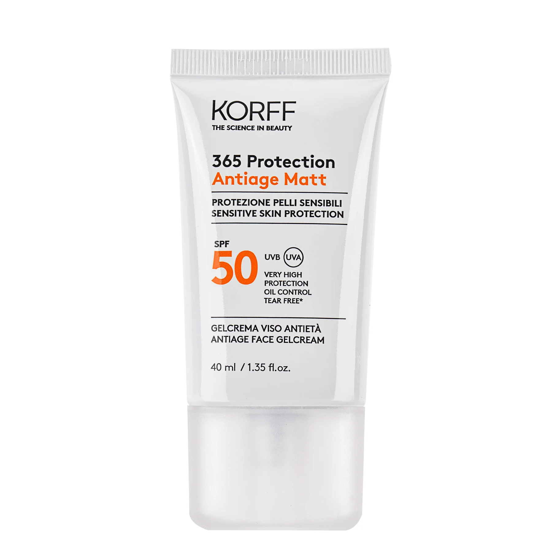 Гель солнцезащитный KORFF 365 Protection Antiage Matt Sensitive Skin SPF50