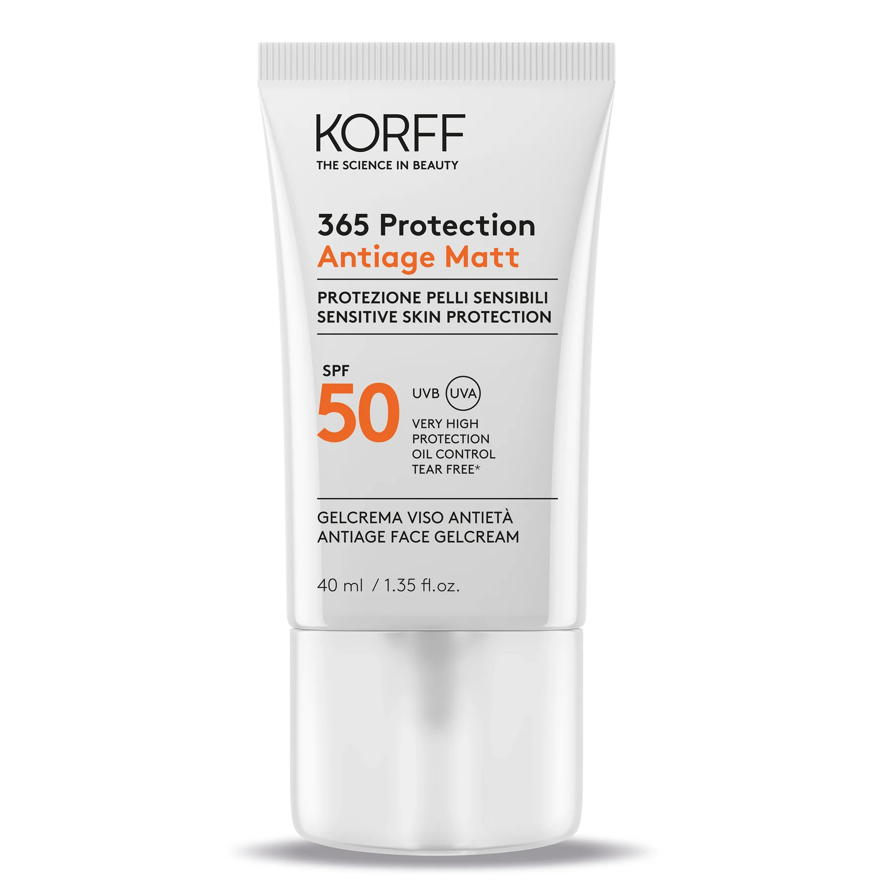 Гель солнцезащитный KORFF 365 Protection Antiage Matt Sensitive Skin SPF50