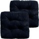 Комплект подушек на стул MATEX Velours / 49-685 (черный, 2шт) - 