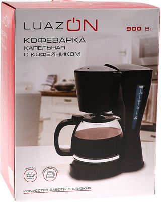 Капельная кофеварка LuazON Home LKM-655 / 3863051 (белый)