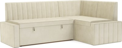 Уголок кухонный мягкий Mebel-Ars Вермут 211x83x141 / M11-23-4 (бежевый Star Velvet 6 Light Beige)