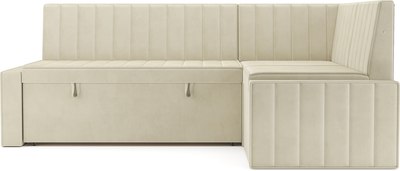 Уголок кухонный мягкий Mebel-Ars Вермут 211x83x141 / M11-23-4 (бежевый Star Velvet 6 Light Beige)