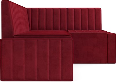 Уголок кухонный мягкий Mebel-Ars Вермут 191x83x121 / M11-24-1 (красный Star Velvet 3 Dark Red)