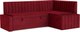 Уголок кухонный мягкий Mebel-Ars Вермут 191x83x121 / M11-24-1 (красный Star Velvet 3 Dark Red) - 