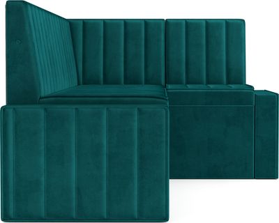 Уголок кухонный мягкий Mebel-Ars Вермут 191x83x121/M11-24-2 (сине-зеленый Star Velvet 43 Black Green)