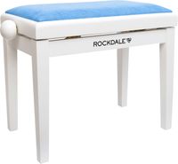 Банкетка для музыкантов Rockdale Rhapsody 131 SV White Blue / A142430 (белый/голубой) - 