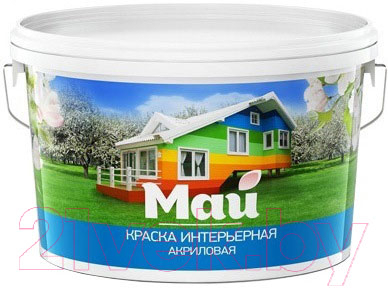 

Краска Ярославские краски, Белый, МАЙ интерьерная