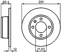 Тормозной диск Bosch 0986478879 - 