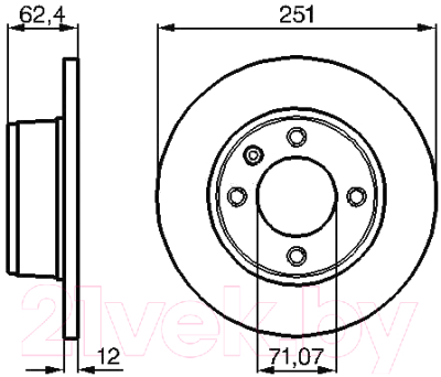 

Тормозной диск Bosch, 0986478879