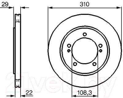 

Тормозной диск Bosch, 0986478839