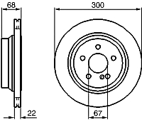 Тормозной диск Bosch 0986479042 - 